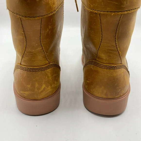 Kodiak Canada Leather Lace Up Waterproof Ankle Boots Thinsulate Camel 8 Women - Picture 8 of 8